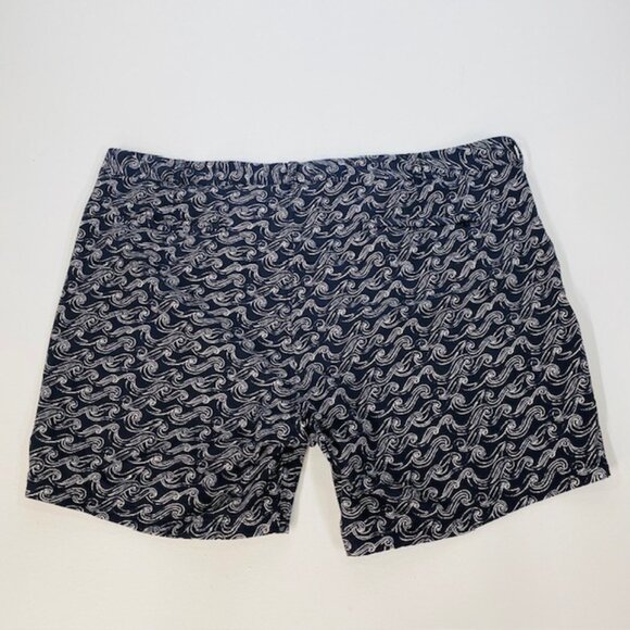 Bonobos Size 48 Black with Wave Design 7" Inseam Golf Shorts Stretchy - Picture 2 of 10